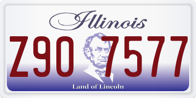 IL license plate Z907577