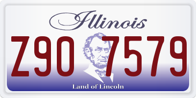 IL license plate Z907579
