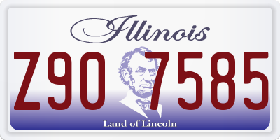 IL license plate Z907585