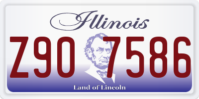 IL license plate Z907586