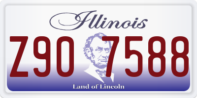 IL license plate Z907588