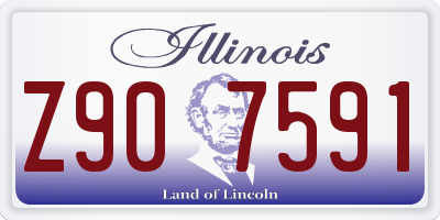 IL license plate Z907591