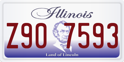 IL license plate Z907593
