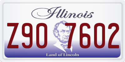 IL license plate Z907602