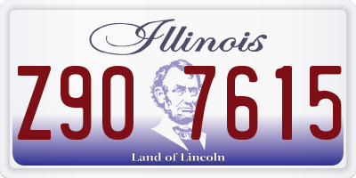 IL license plate Z907615