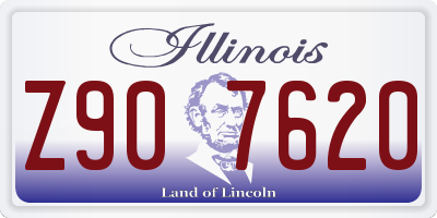 IL license plate Z907620