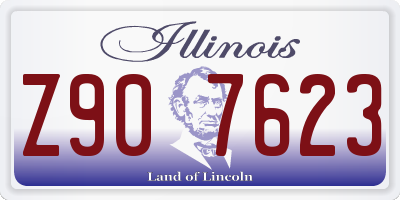 IL license plate Z907623