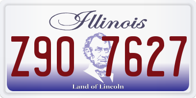 IL license plate Z907627