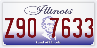 IL license plate Z907633