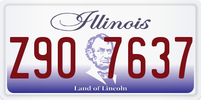 IL license plate Z907637