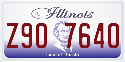IL license plate Z907640