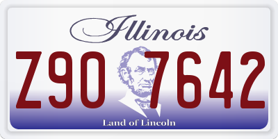 IL license plate Z907642