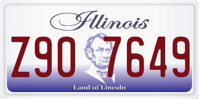 IL license plate Z907649