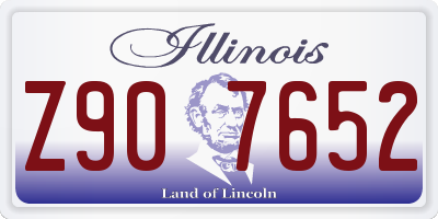 IL license plate Z907652