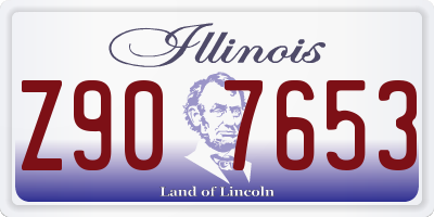 IL license plate Z907653