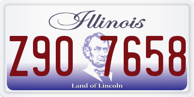 IL license plate Z907658