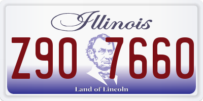 IL license plate Z907660