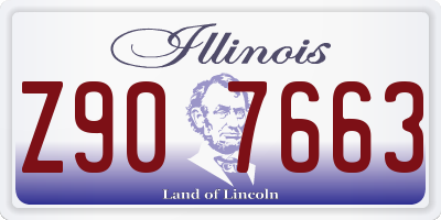 IL license plate Z907663