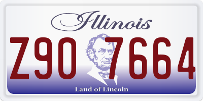 IL license plate Z907664