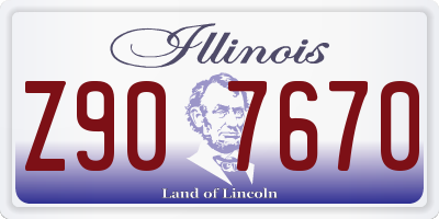 IL license plate Z907670