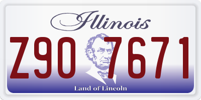 IL license plate Z907671