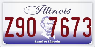 IL license plate Z907673