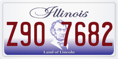 IL license plate Z907682