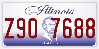 IL license plate Z907688