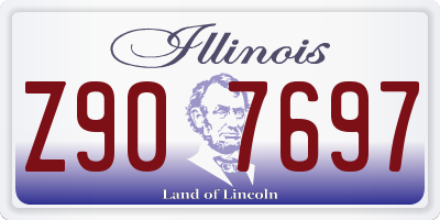 IL license plate Z907697
