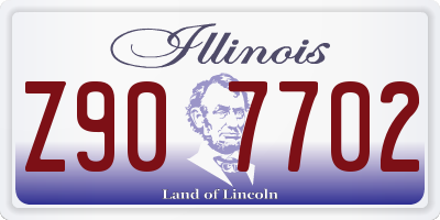 IL license plate Z907702