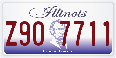 IL license plate Z907711