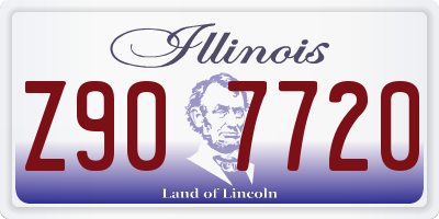 IL license plate Z907720