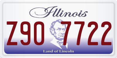 IL license plate Z907722