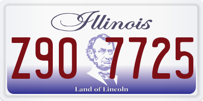 IL license plate Z907725