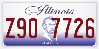 IL license plate Z907726
