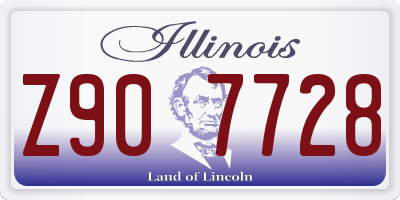 IL license plate Z907728
