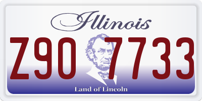 IL license plate Z907733