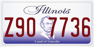 IL license plate Z907736