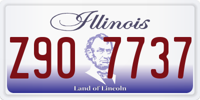 IL license plate Z907737