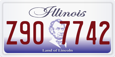 IL license plate Z907742