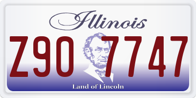 IL license plate Z907747