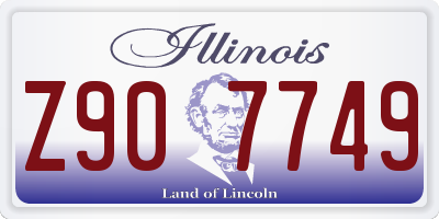 IL license plate Z907749