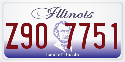 IL license plate Z907751