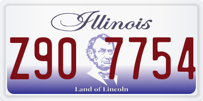 IL license plate Z907754
