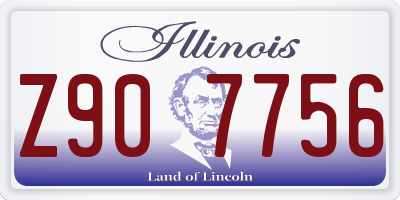 IL license plate Z907756