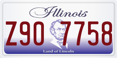 IL license plate Z907758