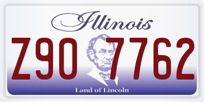 IL license plate Z907762