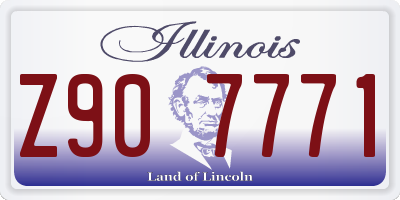 IL license plate Z907771