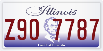 IL license plate Z907787