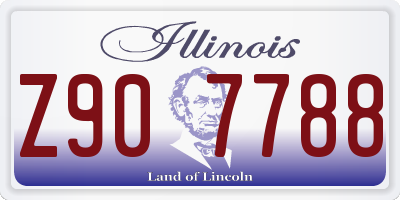 IL license plate Z907788